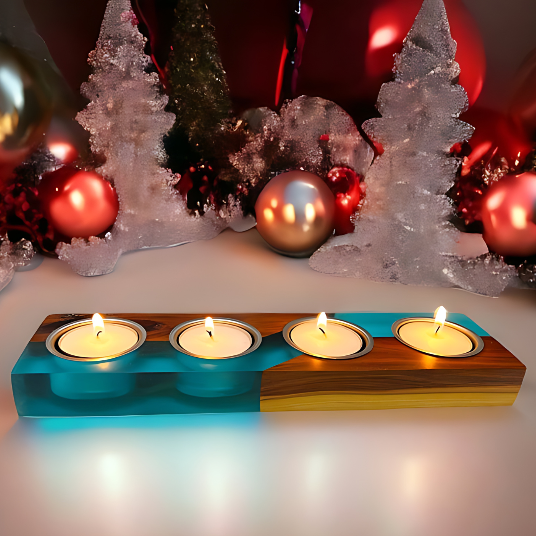 Solid Epoxy Tea Light Holder