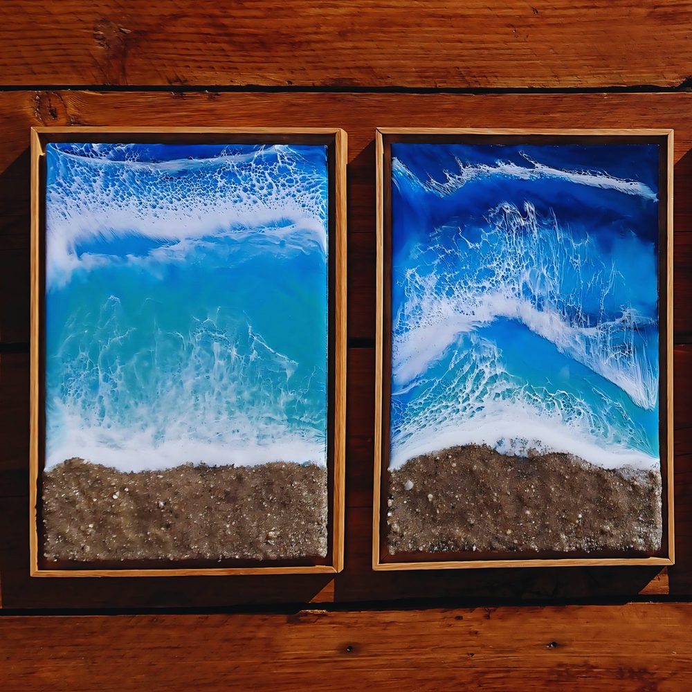 Sea Shore Resin Wall ART