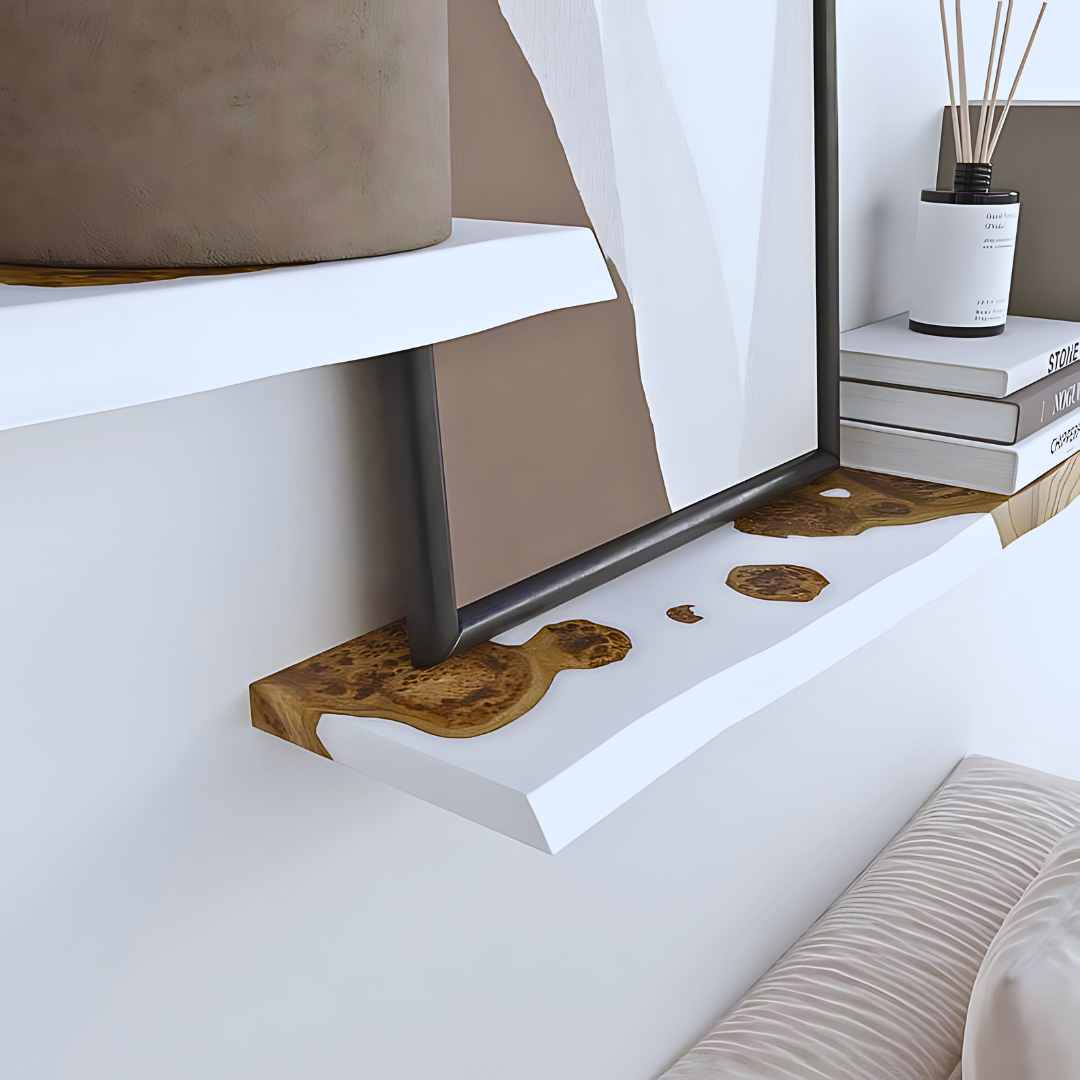 Live Edge Epoxy Resin Shelves