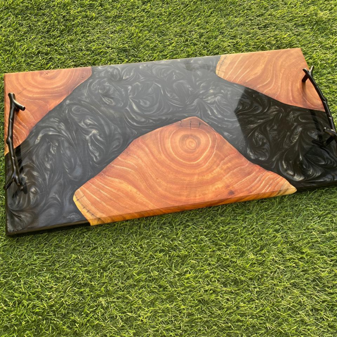 Black Olive Wood Tray