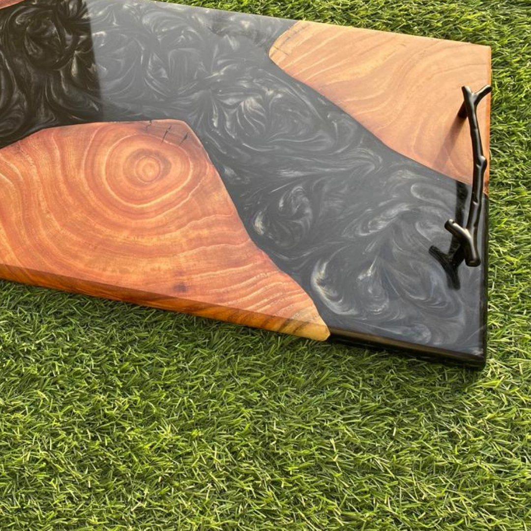 Black Olive Wood Tray