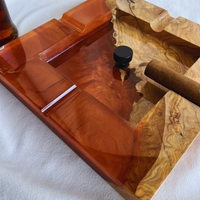 Dark Metallic Colors Epoxy Ashtray thumbnail