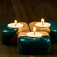 Midnight Epoxy Tea Light Holder thumbnail