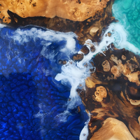Blue & Green River Stream Epoxy Tables thumbnail