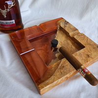 Dark Metallic Colors Epoxy Ashtray thumbnail