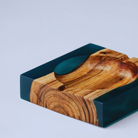 Island Paradise Wood And Epoxy Ashtray thumbnail