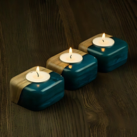 Midnight Epoxy Tea Light Holder thumbnail