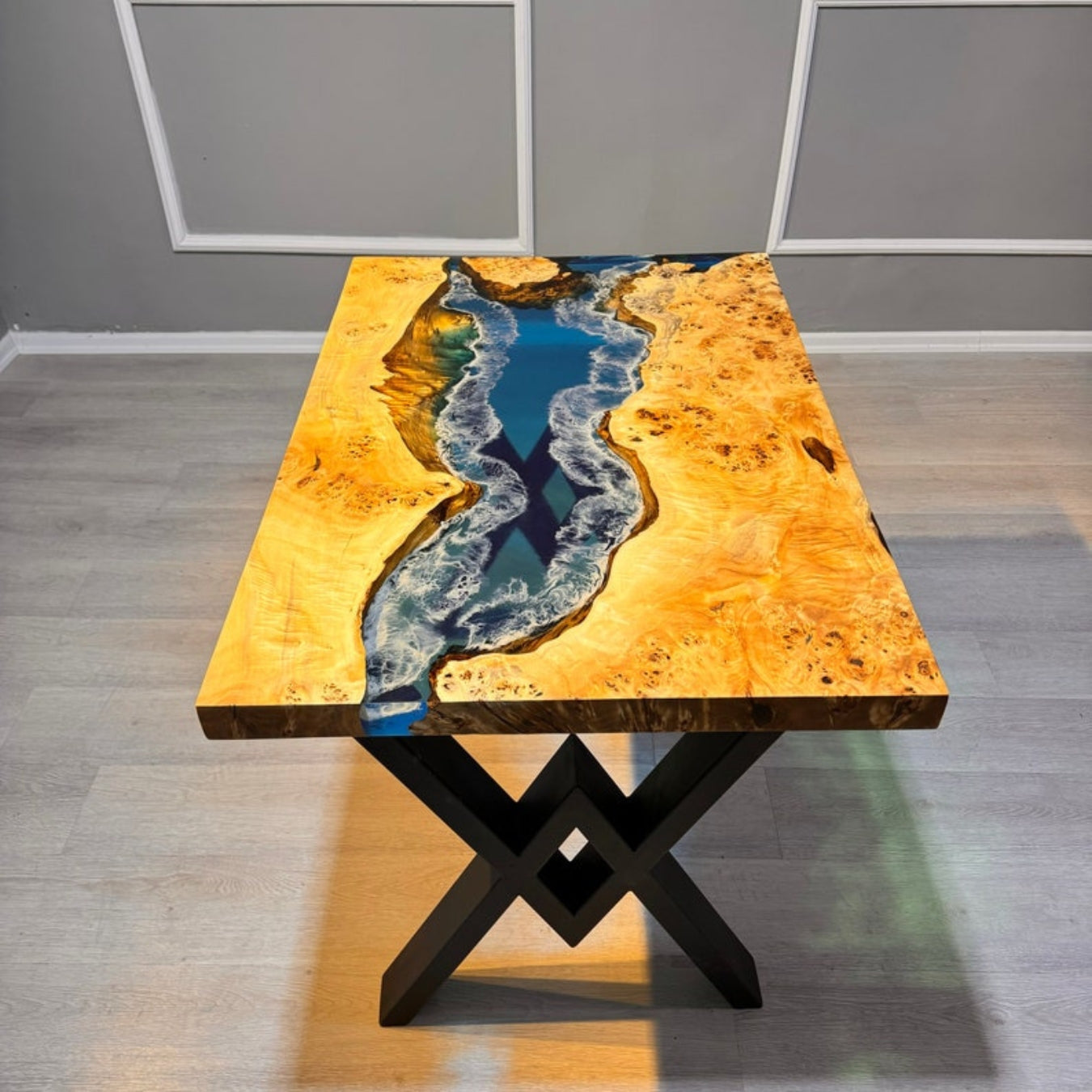 Wood and Epoxy dinning Tables