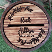 Wood Barrel Card Boxes for Wedding Receptions thumbnail
