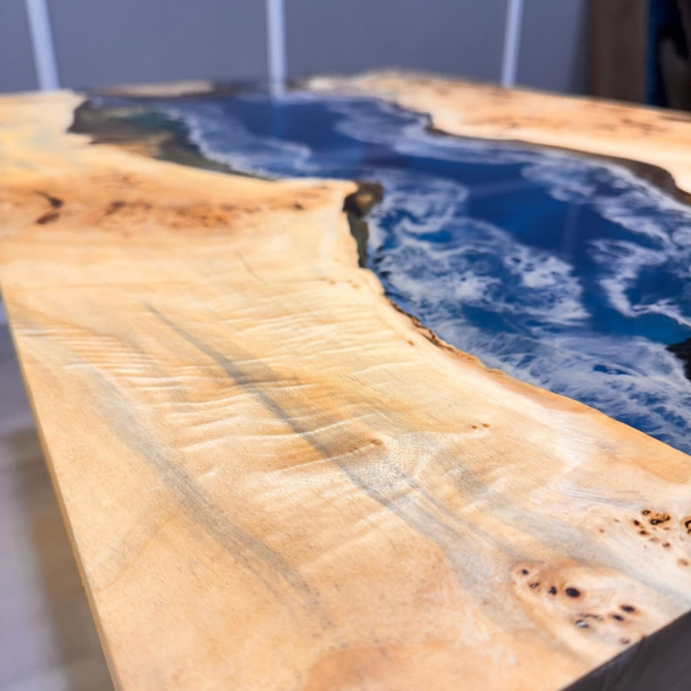 Wood and Epoxy dinning Tables