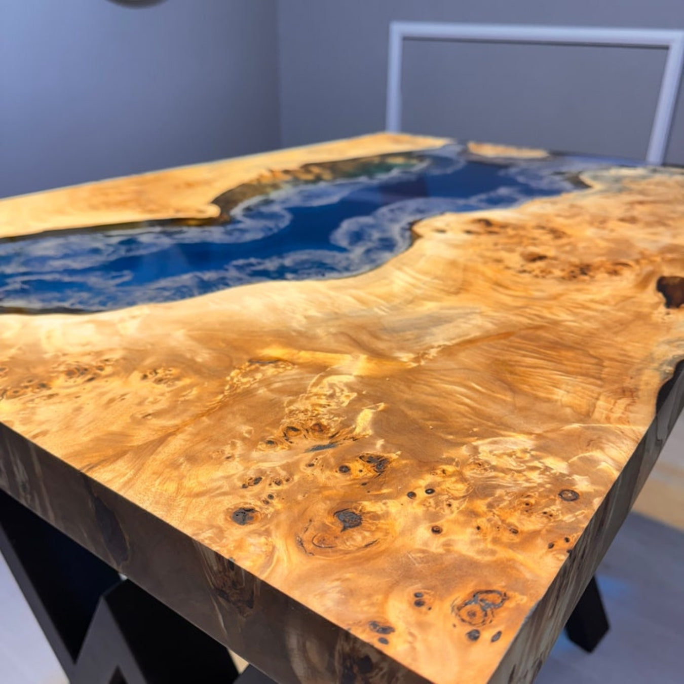 Wood and Epoxy dinning Tables