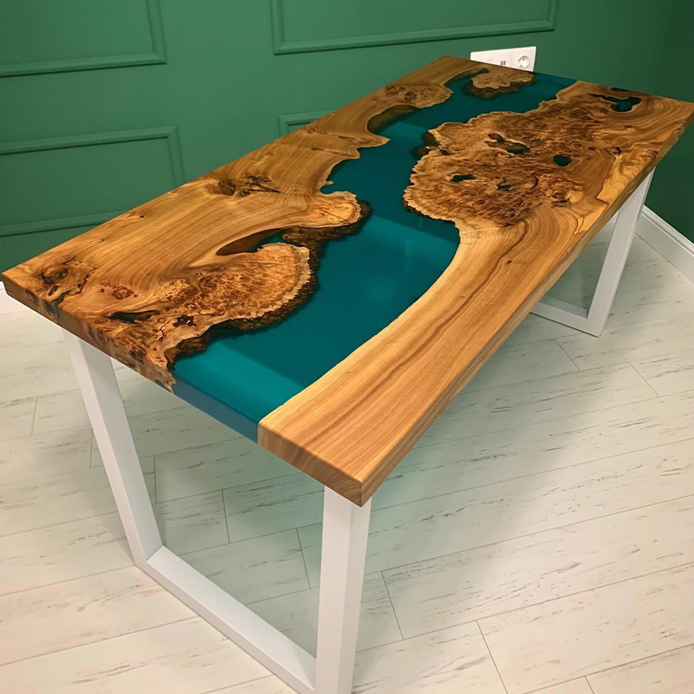 Green Epoxy Table