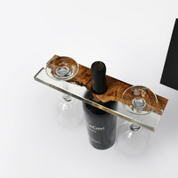 Olive wood Epoxy Resin Wine Glass Holder thumbnail