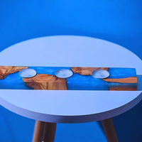 Epoxy and olive wood Tealight Holder thumbnail