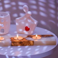 Epoxy and olive wood Tealight Holder thumbnail