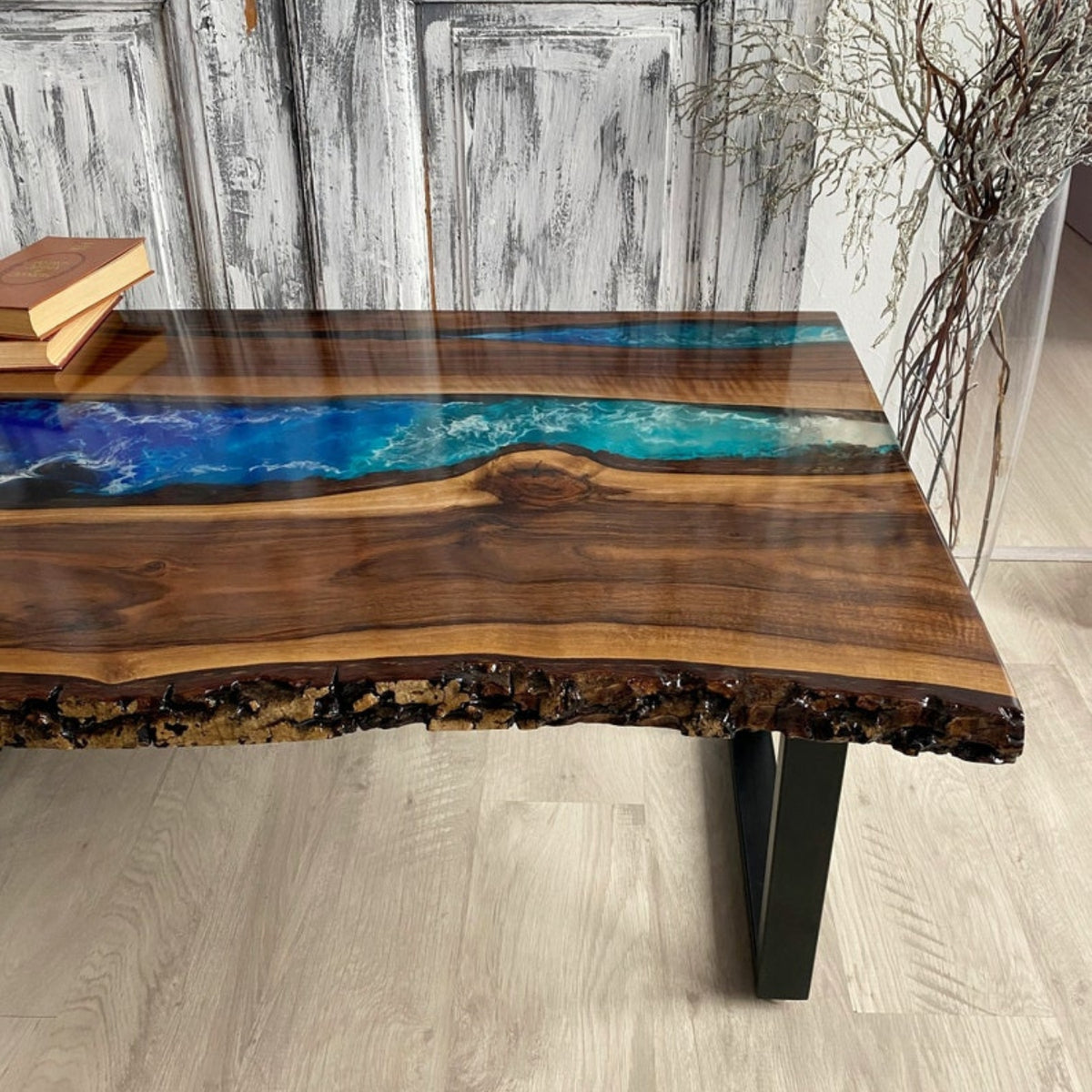 live edge Epoxy Resin Table top
