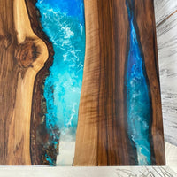 live edge Epoxy Resin Table top thumbnail