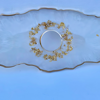 Moonstone White/Black Epoxy Wine Glass Holder thumbnail