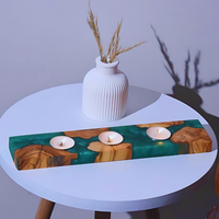 Epoxy and olive wood Tealight Holder thumbnail