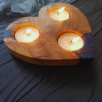 Heart shaped Epoxy Tea Light Holder thumbnail