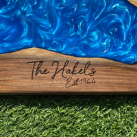 Engraved Blue Resin River Board thumbnail