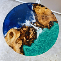 Blue & Green River Stream Epoxy Tables thumbnail