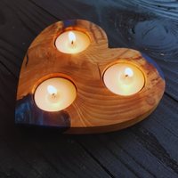Heart shaped Epoxy Tea Light Holder thumbnail