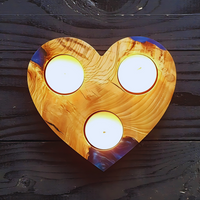 Heart shaped Epoxy Tea Light Holder thumbnail