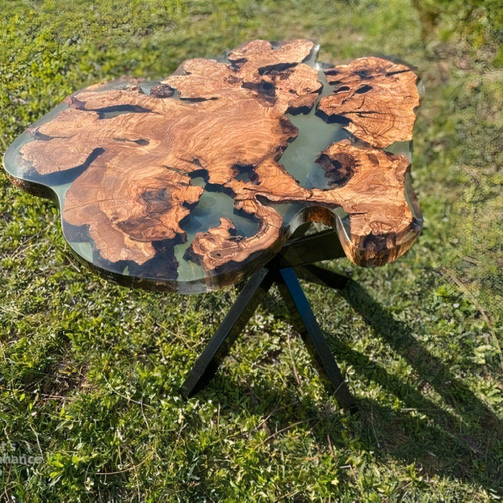 Epoxy 3D Wood Coffee Table