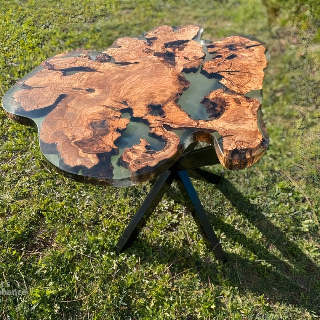 Epoxy 3D Wood Coffee Table