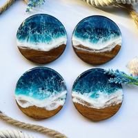 Epoxy Resin Ocean Coaster décor set thumbnail