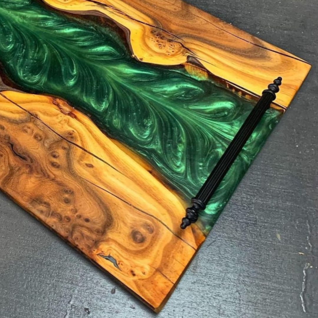 Epoxy Resin Charcuterie Tray set