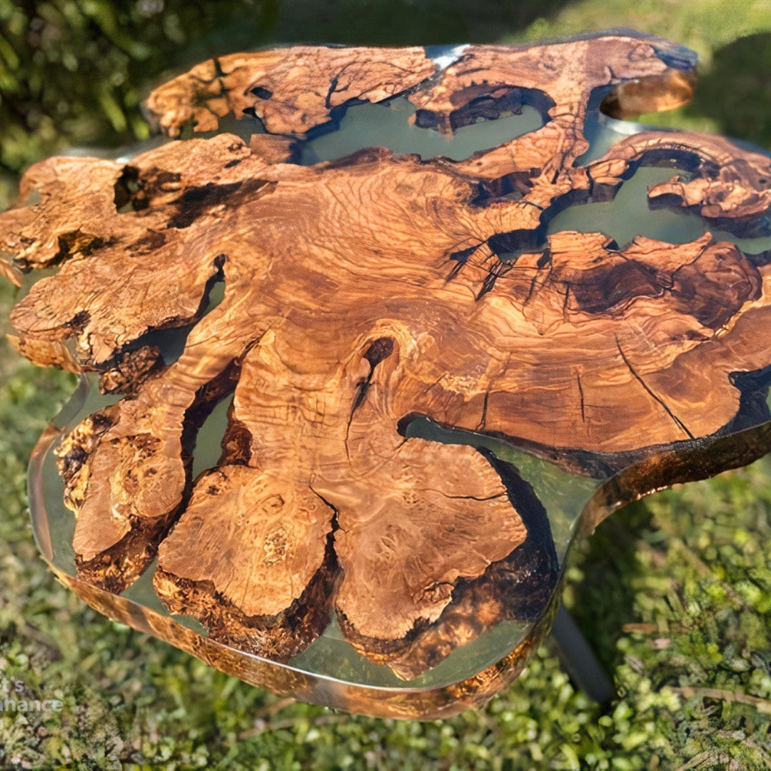 Epoxy 3D Wood Coffee Table