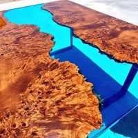 Blue Resin River Table thumbnail