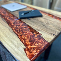 Wood Art Resin coffee Table thumbnail
