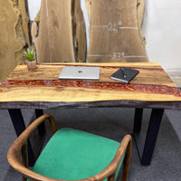 Wood Art Resin coffee Table thumbnail