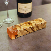 Burl Poplar Wood And Epoxy Tealight Holder thumbnail