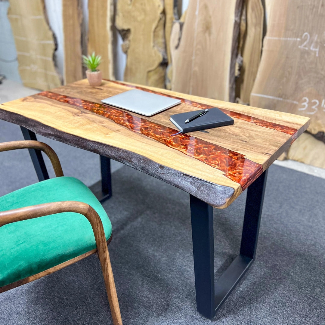 Wood Art Resin coffee Table