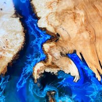 Epoxy Wave Effect Coffee Table thumbnail