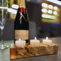 Burl Poplar Wood And Epoxy Tealight Holder thumbnail