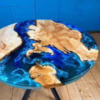Epoxy Wave Effect Coffee Table thumbnail