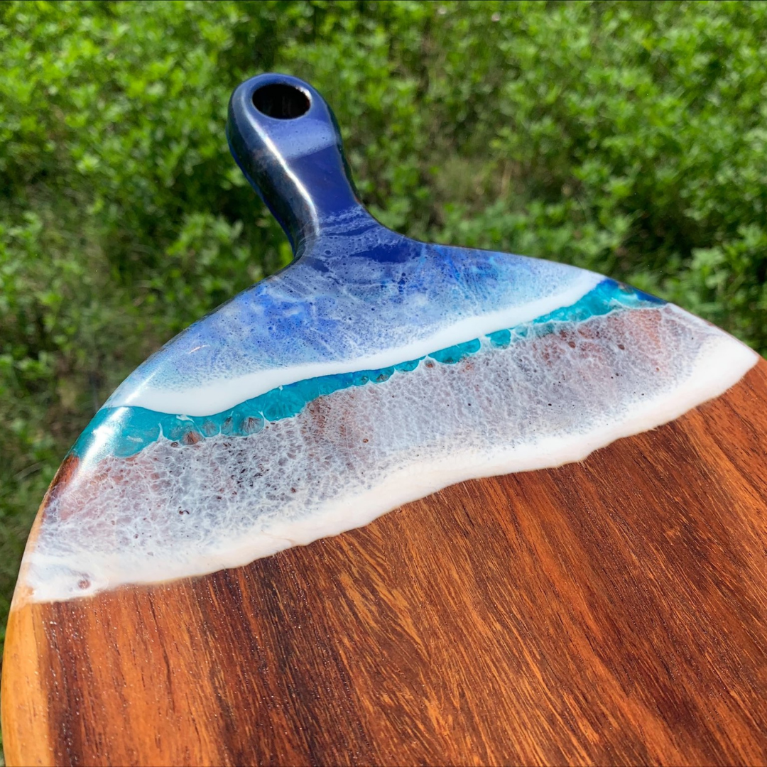 Epoxy Personalized Ocean Cutting Board