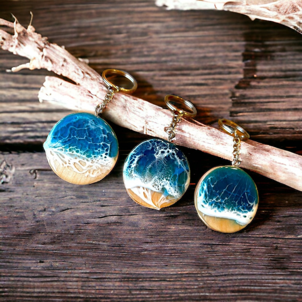 Coastal Resin Key Chain