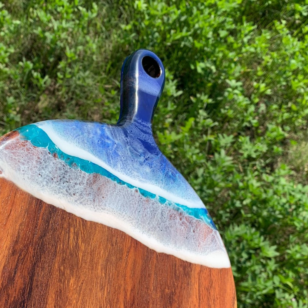 Epoxy Personalized Ocean Cutting Board