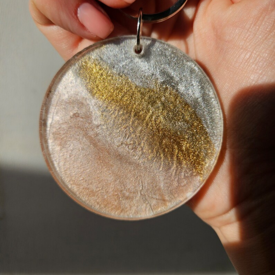 Glamour Geode Epoxy Keyrings