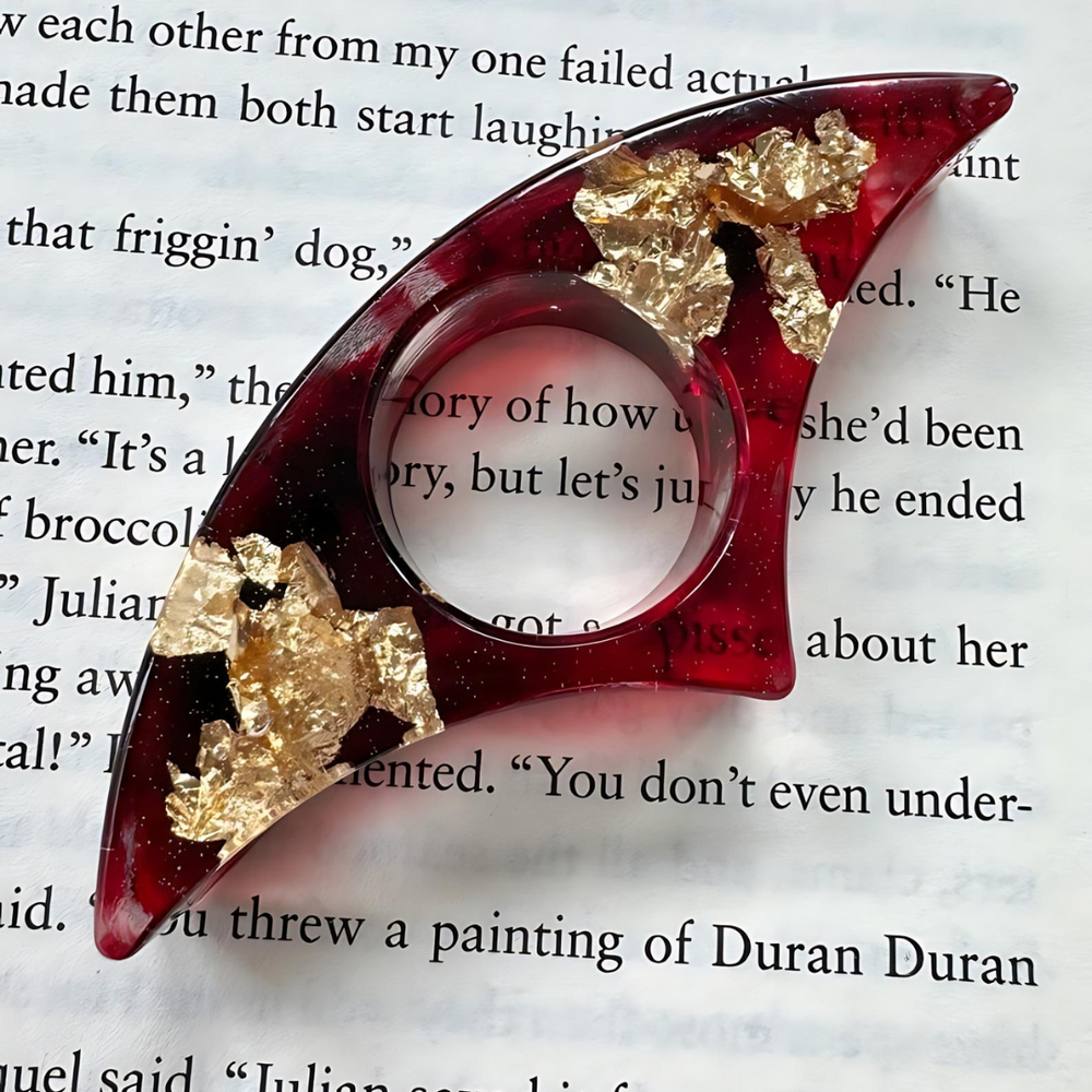Golden Knight Resin Page Holder