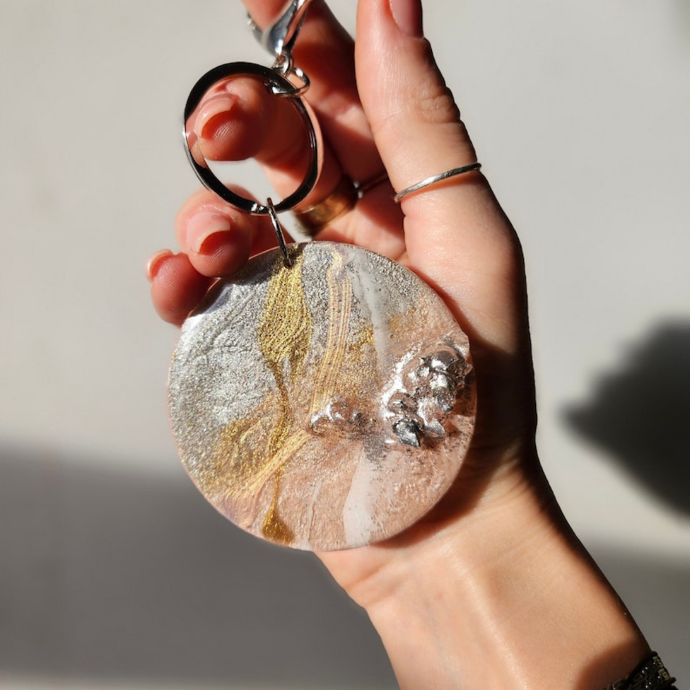Glamour Geode Epoxy Keyrings