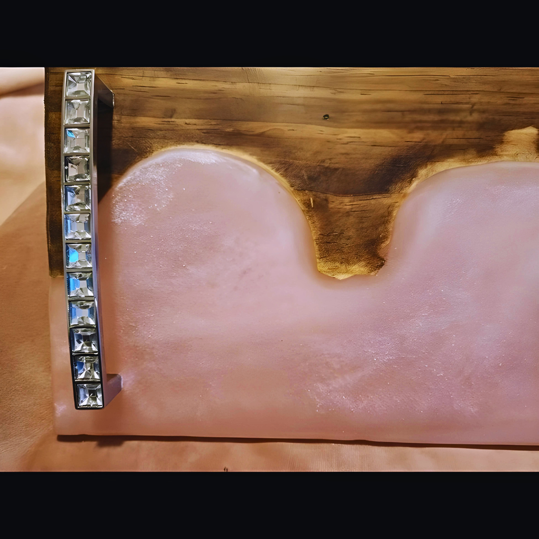 Moonlit Glow Epoxy Bathtub Tray