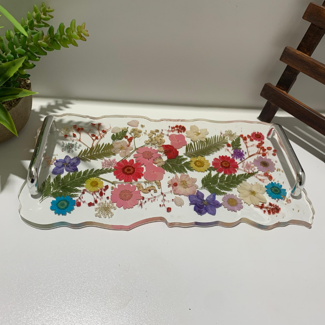 Epoxy Dried Flower Tray
