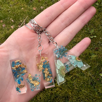 Personalized Initials Resin Keyring thumbnail